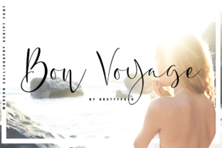 Bon Voyage Font: A Script Typeface for Modern Marketing Creatives