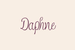 Daphne: A Handwritten Script for Editorial Storytelling