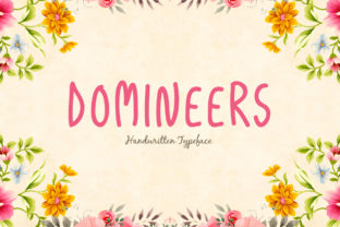 Domineers: A Handwritten Font That Gives Small Businesses a Polished, Personal Voice