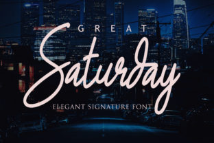 Great Saturday: A Modern Script Font for Web Design Projects