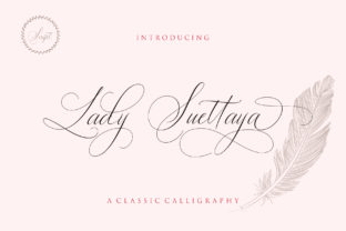 Lady Suettaya: A Script Typeface for Editorial Elegance