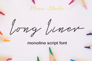 Long Liner: An Elegant Script Font for Handmade Products