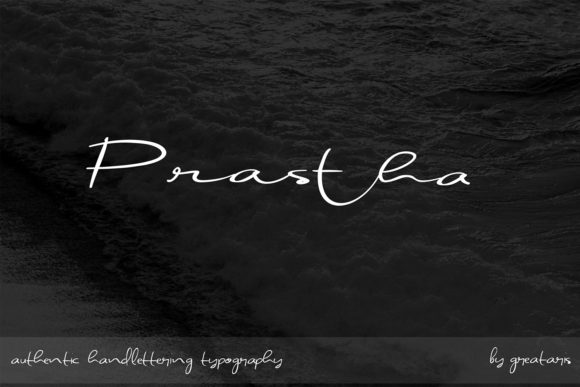 Prastha: A Handwritten Font for Crafters