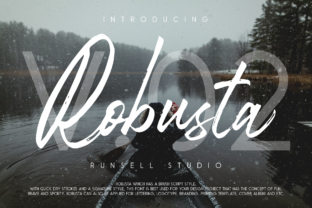 Robusta Duo: A Script Font with Editorial Rhythm