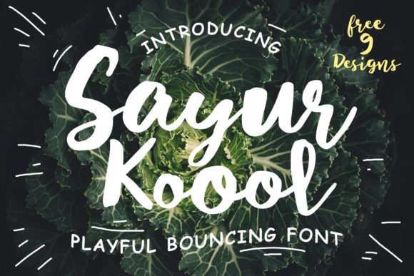 Sayur Koool: A Playful Script Font for Modern Web Design