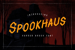 Spookhaus: A Horror Brush Font for Web Designers Who Want Bold Digital Identity