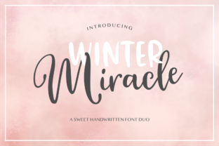 Winter Miracle: A Handmade Font Duo for Editorial Storytelling