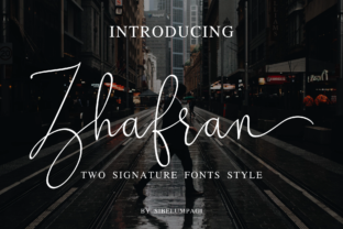 Zhafran: A Signature Script Font That Elevates Small Business Branding